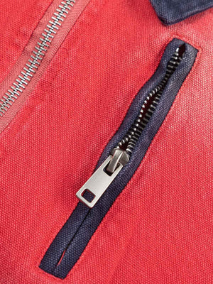 Vintage work jacket – Chest zip pocket close-up | XoKool