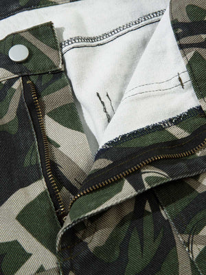 Camouflage Multi-Pocket Cargo Pants - thumbnail 8