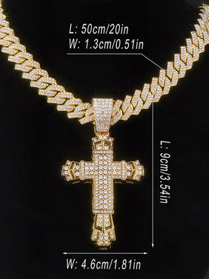 Diamond Cross Necklace - thumbnail 10