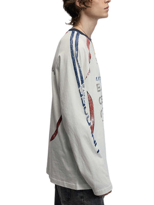 Racing Jersey T-Shirt – am Model, Weiß, seitlich | XoKool