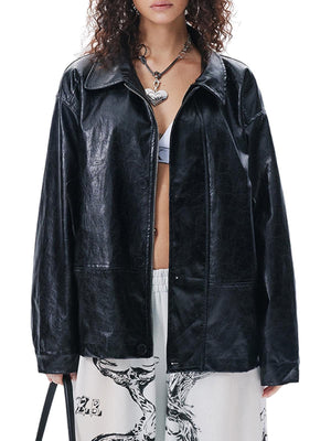 Retro Motorcycle PU Leather Jacket - thumbnail 9