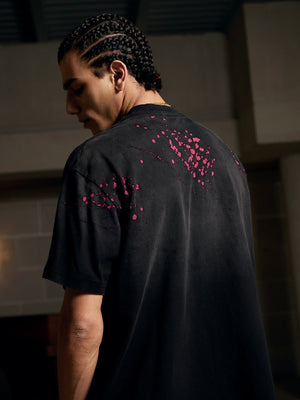 Vintage Washed Dot Spray T-Shirt - thumbnail 8