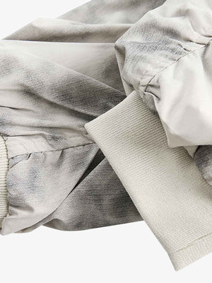 Tie-dye bomber jacket – Ribbed cuff close-up | XoKool