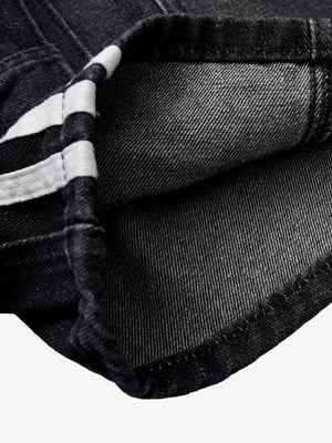 Denim Cargo Shorts mit Tunnelzug – Nahaufnahme des Saums von innen | XoKool