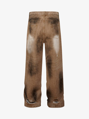 Street Ripped Dirty Dye Jeans - thumbnail 4