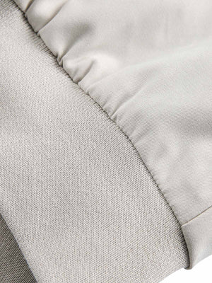 Layered hooded bomber – Hem rib close-up | XoKool
