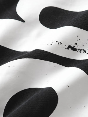 Number tee – print texture close-up | XoKool