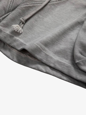 Short cargo en molleton délavé – gros plan sur la poche latérale | XoKool