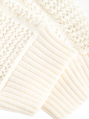 Vintage Ripped Long Sleeve Knitted Jersey V-Neck Sweater - thumbnail 8