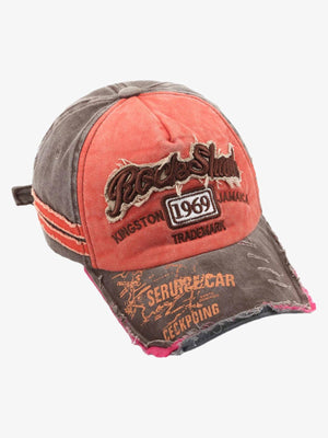 Two-tone cap – Orange/Brown, front 3/4 view | XoKool