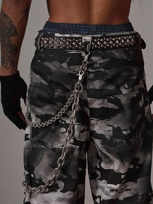 Studded belt – on model, studded side with chain | XoKool