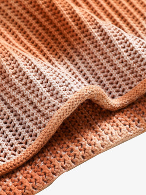 Gradient Ombre Knit Crew Neck Sweater - thumbnail 9