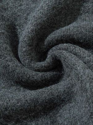 Distressed Quarter Zip Pullover – Strickstruktur im Detail | XoKool