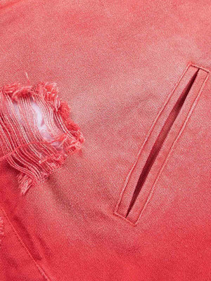 Vintage work jacket – Rip + pocket close-up | XoKool