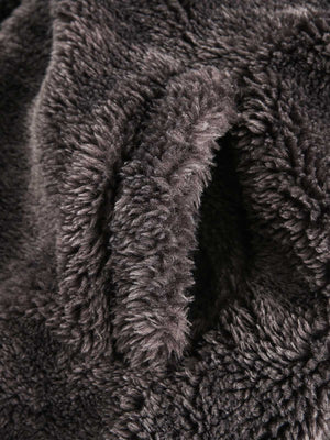 Fur Hooded Quilted Sherpa Jacket - thumbnail 14