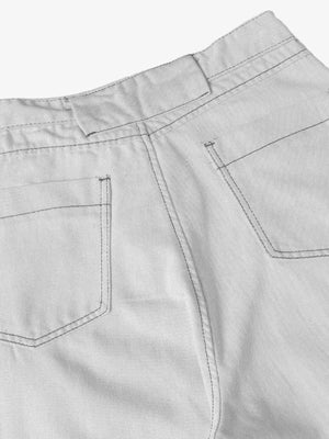 Deconstructed Split Contrast Stitching Scimitar Jorts - thumbnail 9
