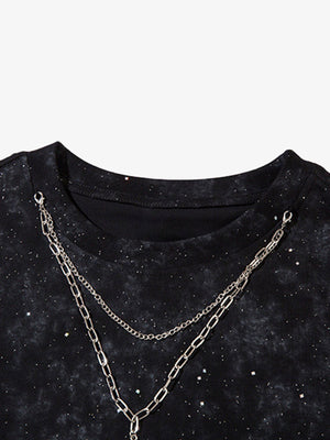 Retro Rhinestone Cross Chain Vest - thumbnail 6