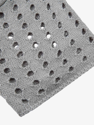 Openwork Knit Short-Sleeve Sweater - thumbnail 5