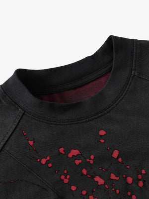 Vintage Washed Dot Spray T-Shirt - thumbnail 9
