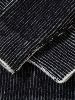 Graffiti jacquard sweater – hem edge close-up | XoKool