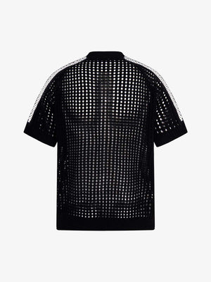 Mesh Zip-Up Sports Jersey Short Sleeve Shirt - thumbnail 13