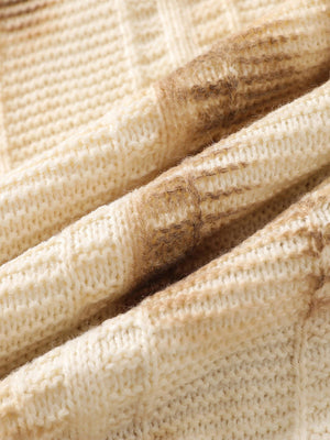 Suéter tie dye – detalle de la textura del punto | XoKool
