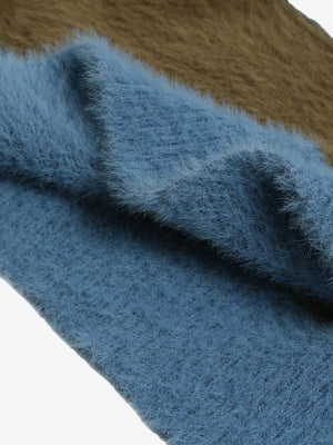 Hooded Striped Knit Sweater - thumbnail 7