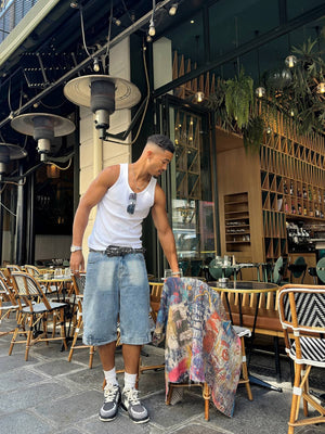 Wendehemd Gingham – Streetfoto, Print-Seite gehalten | XoKool