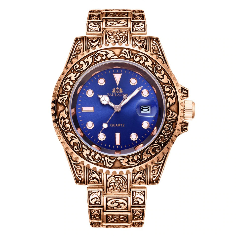 MLB 'Oscar' Luxury Engraved Vintage Watch