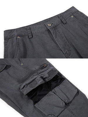 Wide Leg Cargohose – Anthrazit, Bund und Mesh-Tasche im Detail | XoKool