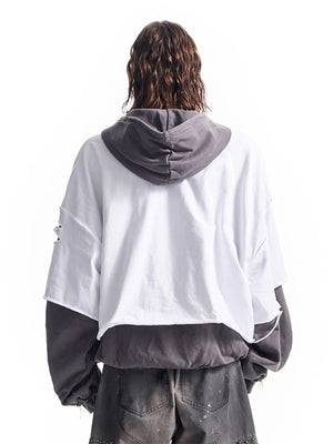 Layered hoodie – on model, back | XoKool