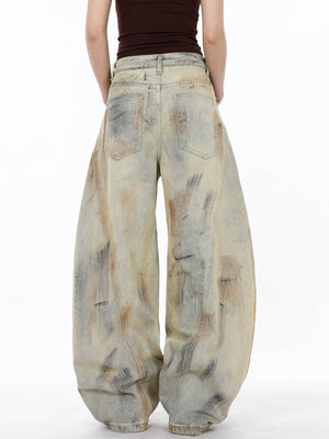 Horseshoe Jeans im Light Dirty Wash mit Bogennähten – am Model von hinten | XoKool