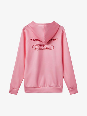 Cartoon Hoodie – Rosa, Rückansicht | XoKool