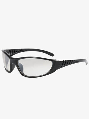 Wrap Sport-Sonnenbrille – Schwarz / klare Gläser | XoKool