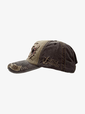Monster Mouth Patchwork Cap mit Stickerei – Seitenansicht | XoKool