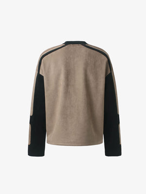 Moto long sleeve shirt – Tan back flat lay | XoKool