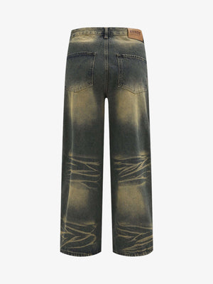 Getönte Wide Leg Cargo Jeans – Rückseite | XoKool