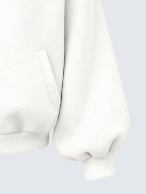 Zip Hoodie mit Fellkapuze – Nahaufnahme von Tasche und Ärmel | XoKool