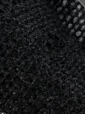 Open Knit Mesh Sweater with White Cross – mesh knit texture close-up | XoKool