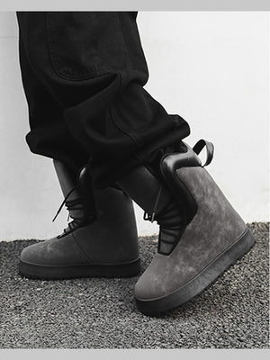 Botas puffer – en modelo, ante gris | XoKool