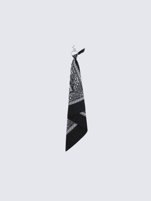 Paisley bandana clip – Black, hanging | XoKool