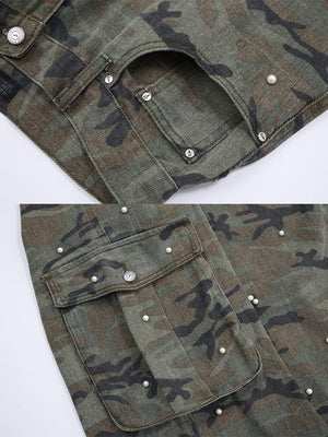 Camo cargo pants – Coin pocket and cargo pocket close-up | XoKool