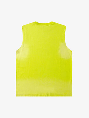 Tanktop mit Metall-Buchstaben – Limette, Rückansicht | XoKool