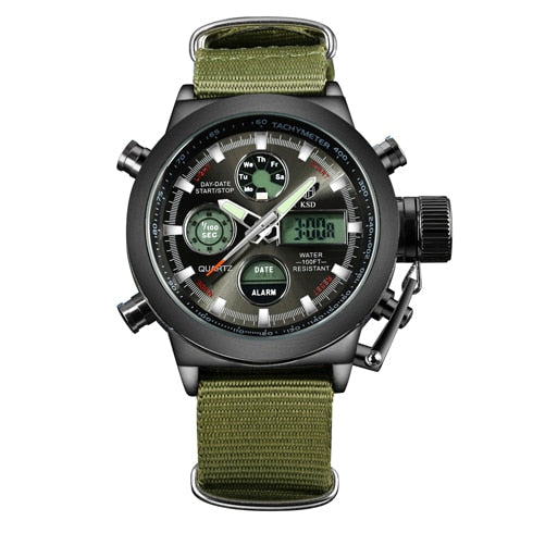 Luxury Military Chronograph Watch - Nylon Strap