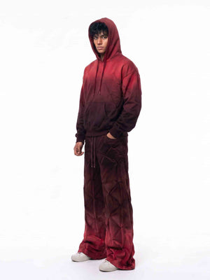 Ombre oversized hoodie – on model, side | XoKool