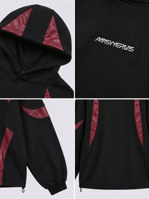 Techwear hoodie – Black, hood, chest and side panel close-ups | XoKool