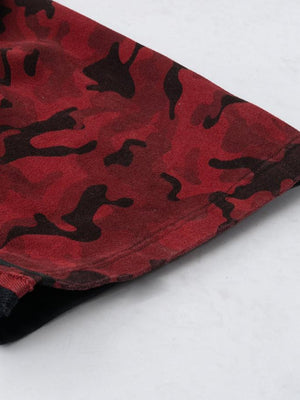 Red camo pants – Leg hem close-up | XoKool