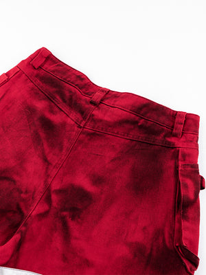 Cargo Pants – Red, back yoke close-up | XoKool