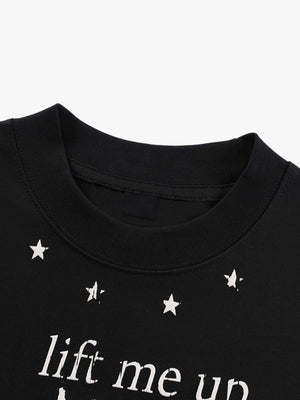 Camiseta de manga larga con estrellas – detalle de las estrellas del cuello | XoKool