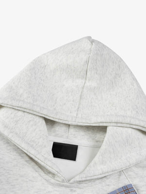Karierter Hoodie mit Schleife – Kapuze und Ausschnitt | XoKool